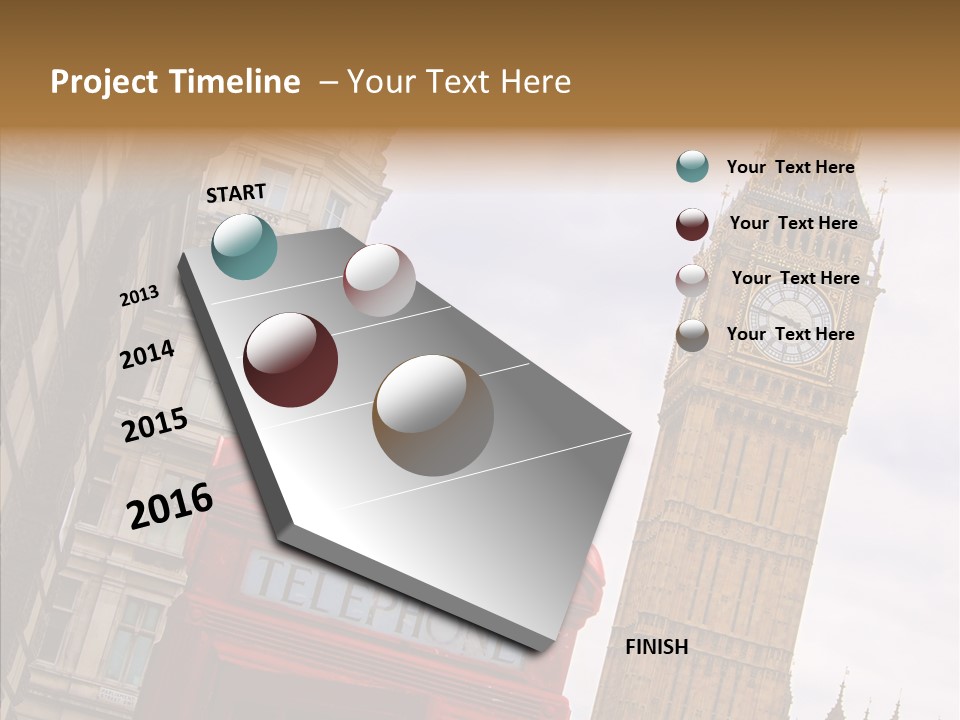 Britain Parliament Tourist PowerPoint Template