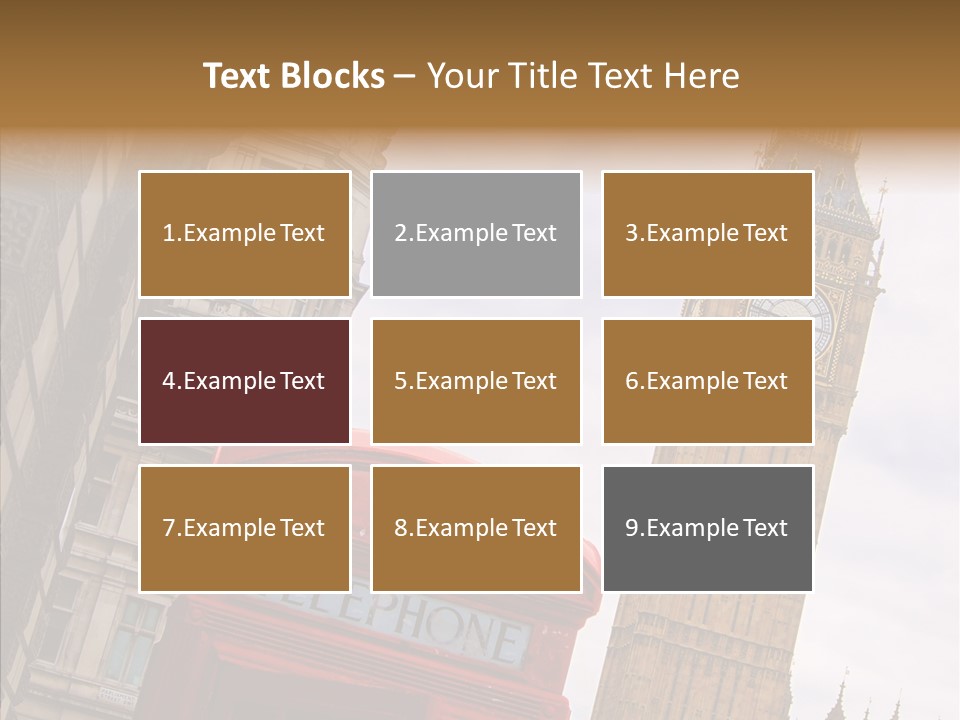 Britain Parliament Tourist PowerPoint Template