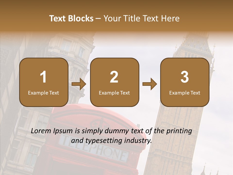 Britain Parliament Tourist PowerPoint Template