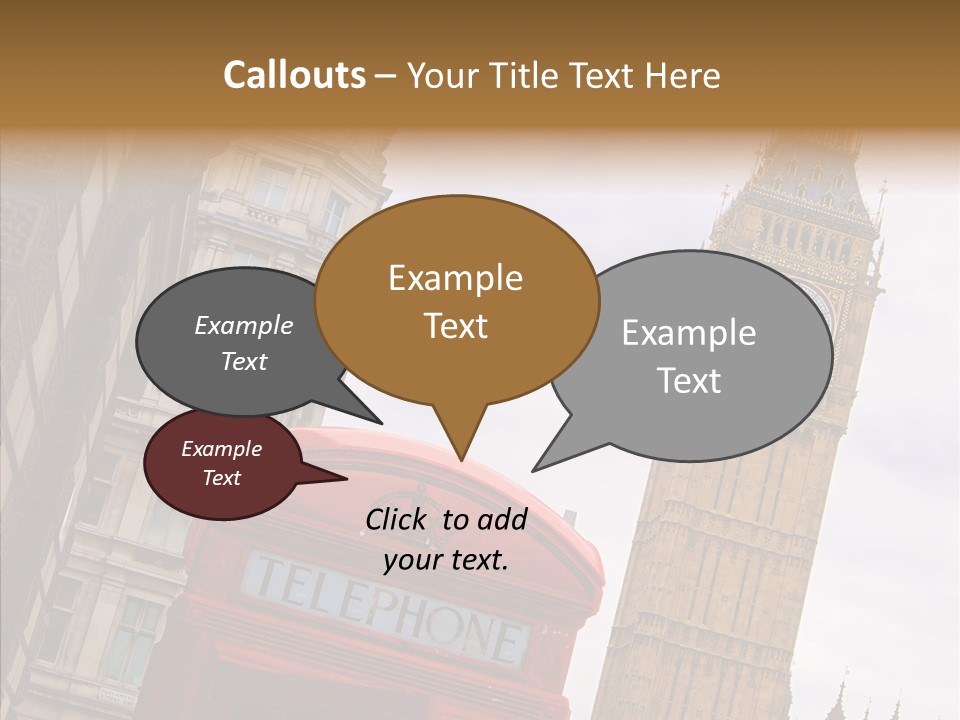 Britain Parliament Tourist PowerPoint Template