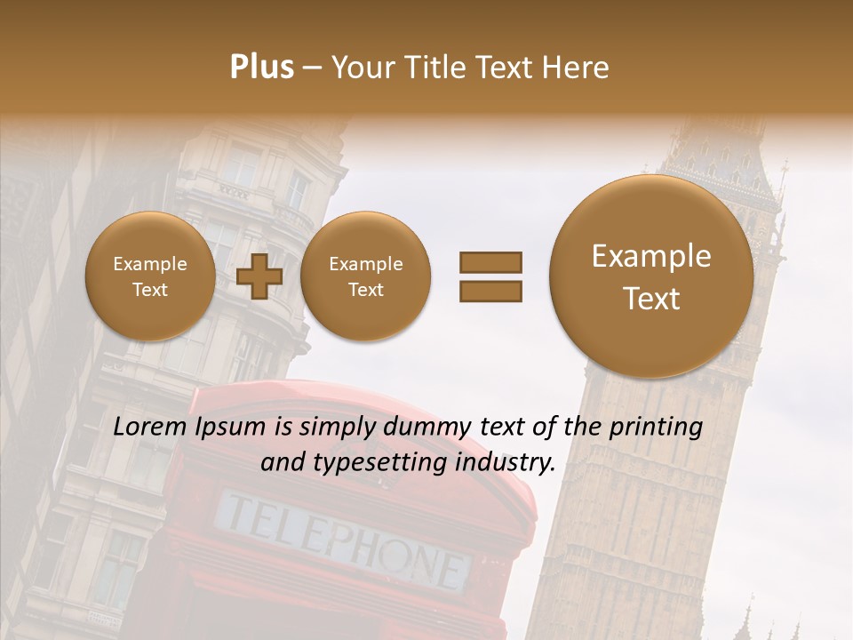Britain Parliament Tourist PowerPoint Template