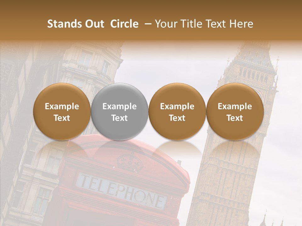 Britain Parliament Tourist PowerPoint Template