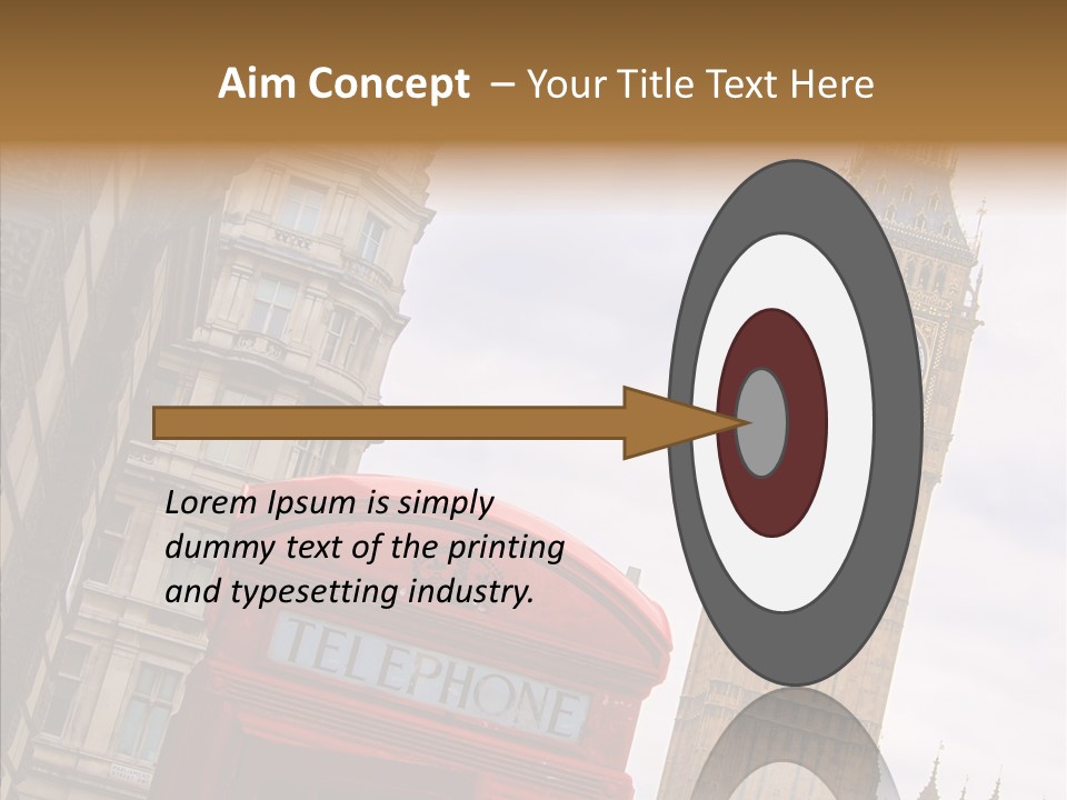 Britain Parliament Tourist PowerPoint Template