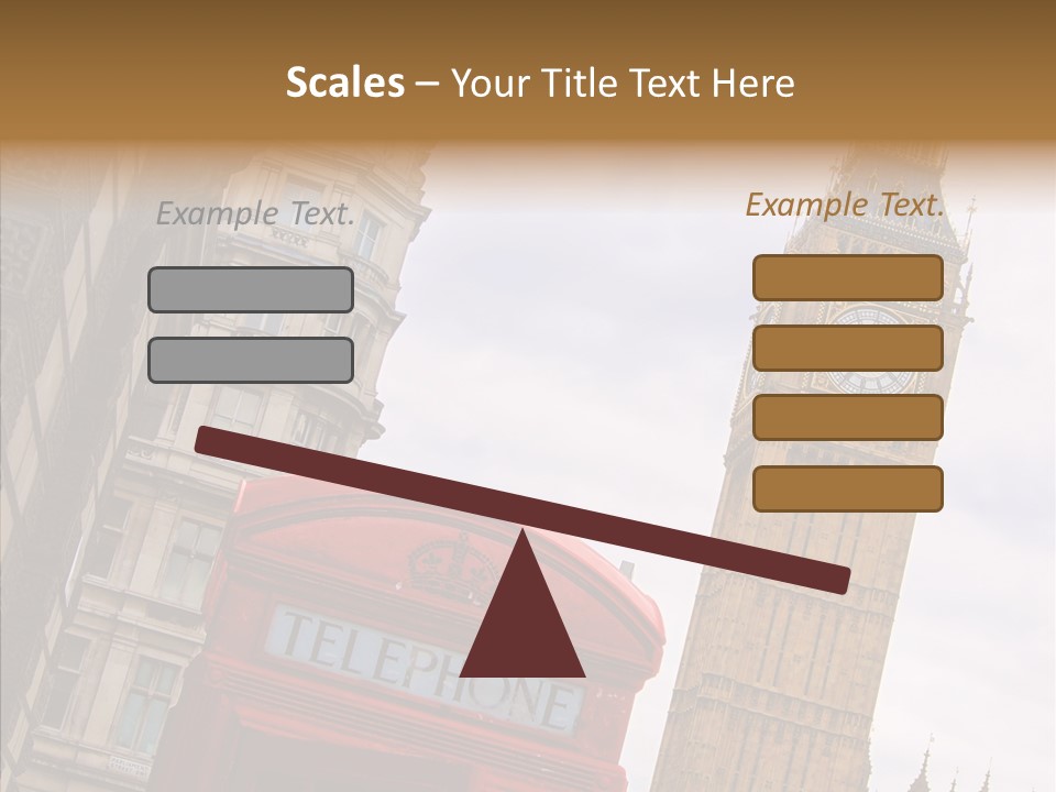 Britain Parliament Tourist PowerPoint Template
