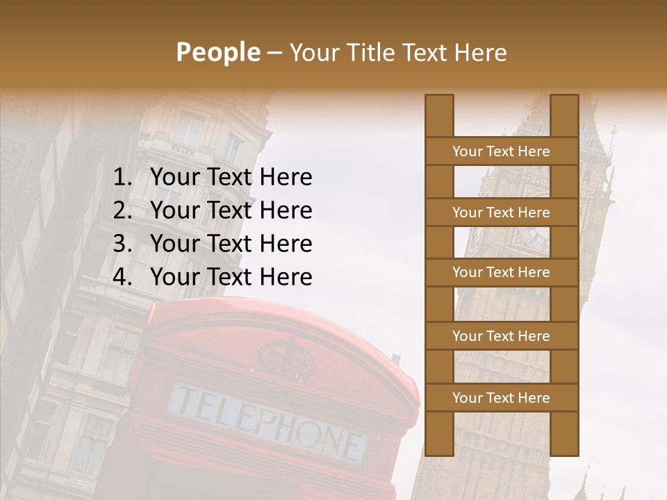 Britain Parliament Tourist PowerPoint Template