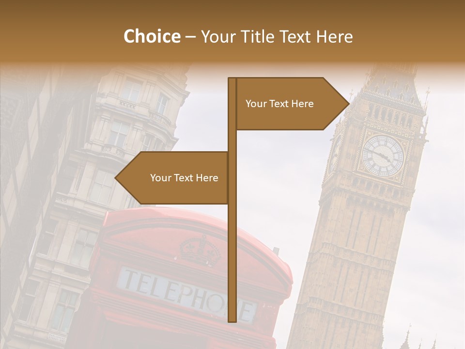 Britain Parliament Tourist PowerPoint Template