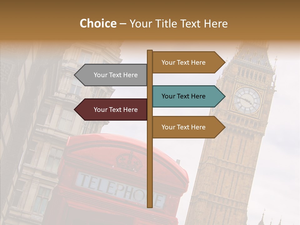 Britain Parliament Tourist PowerPoint Template