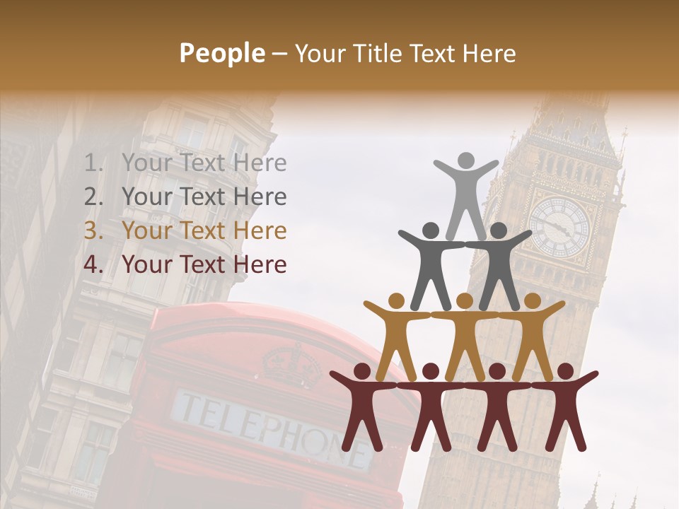 Britain Parliament Tourist PowerPoint Template
