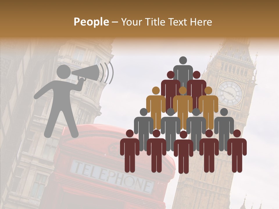 Britain Parliament Tourist PowerPoint Template