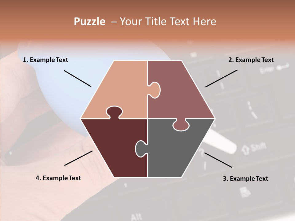 Job Computer Keypad PowerPoint Template
