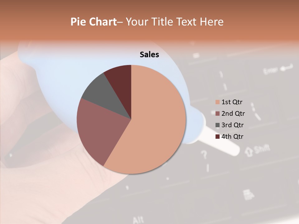 Job Computer Keypad PowerPoint Template
