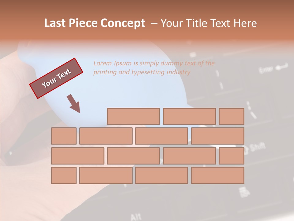 Job Computer Keypad PowerPoint Template
