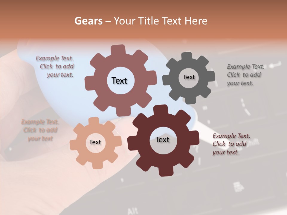 Job Computer Keypad PowerPoint Template