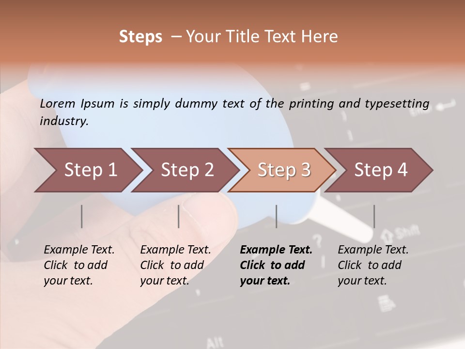 Job Computer Keypad PowerPoint Template