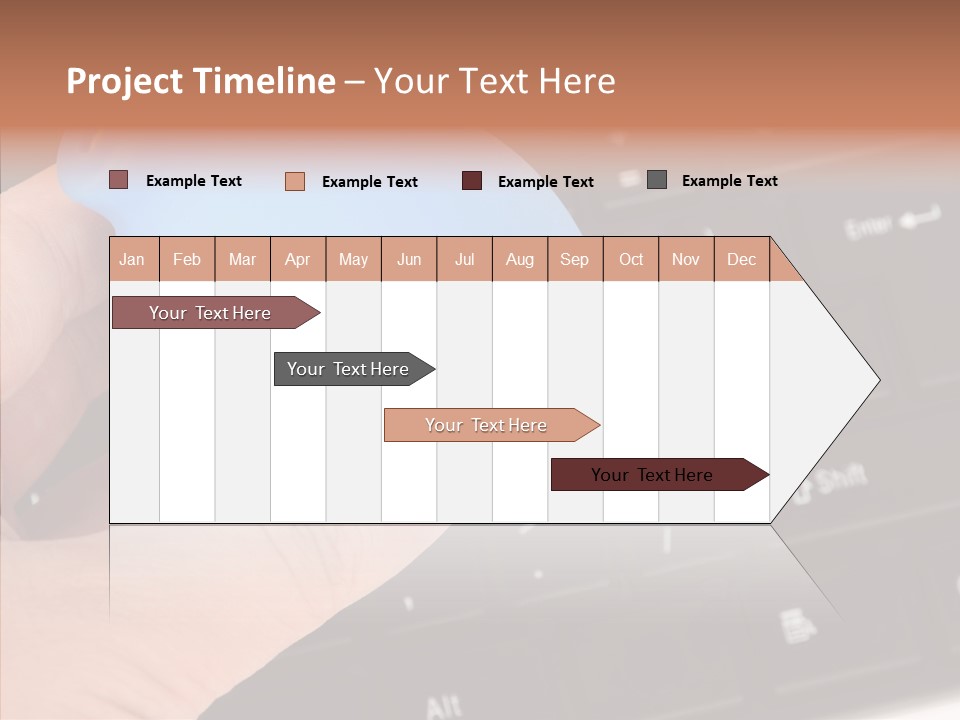 Job Computer Keypad PowerPoint Template