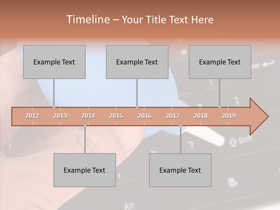 Job Computer Keypad PowerPoint Template