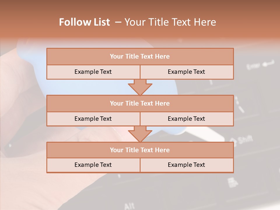 Job Computer Keypad PowerPoint Template