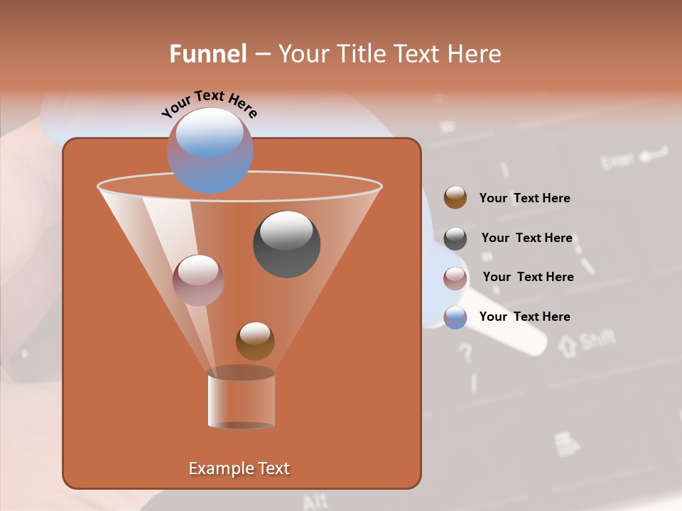 Job Computer Keypad PowerPoint Template