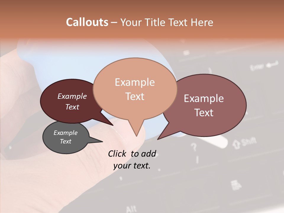 Job Computer Keypad PowerPoint Template