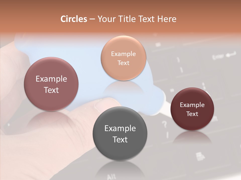 Job Computer Keypad PowerPoint Template