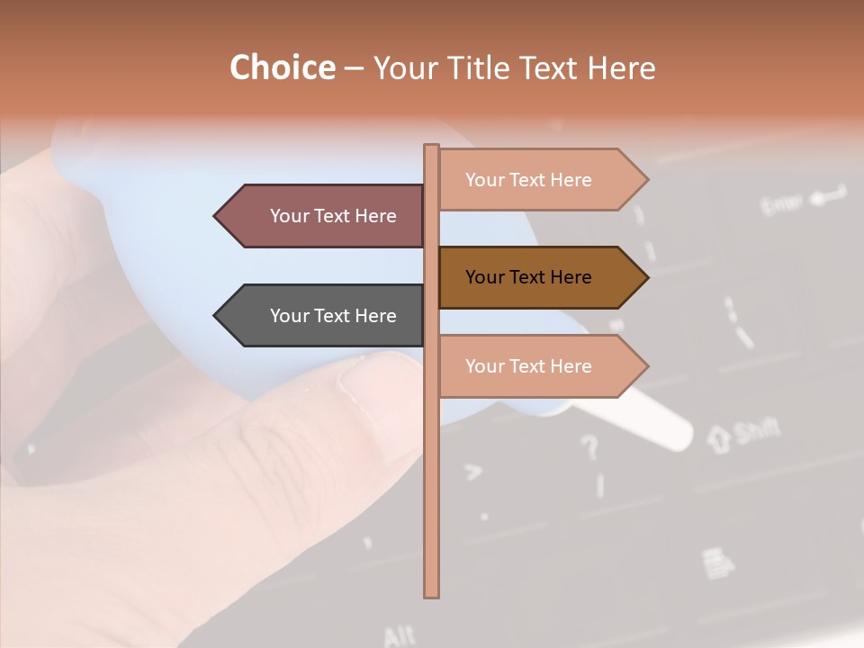 Job Computer Keypad PowerPoint Template