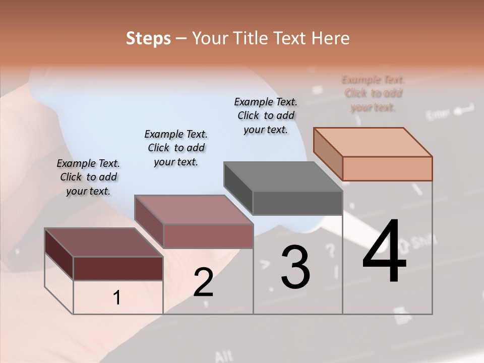 Job Computer Keypad PowerPoint Template