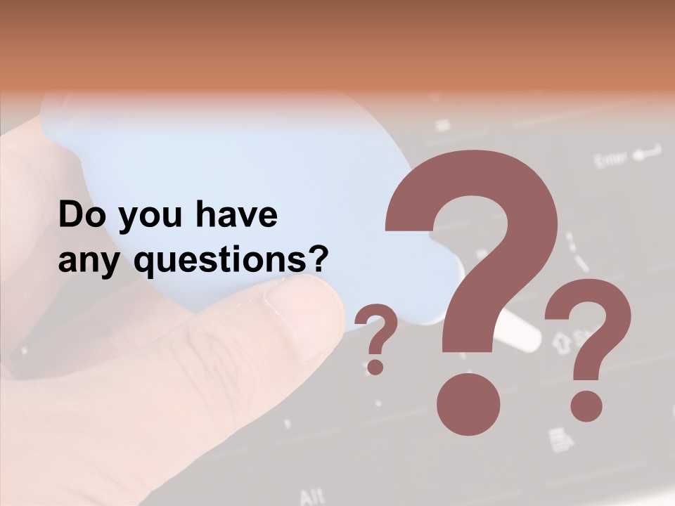 Job Computer Keypad PowerPoint Template