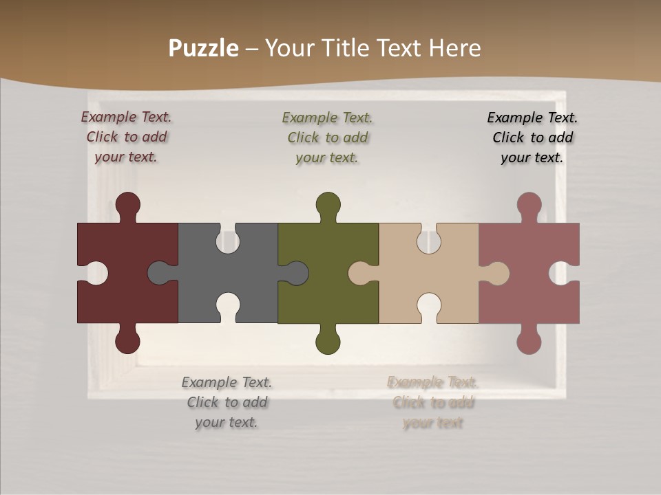Red Square Calendar PowerPoint Template