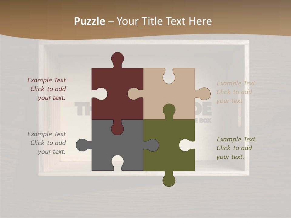 Red Square Calendar PowerPoint Template