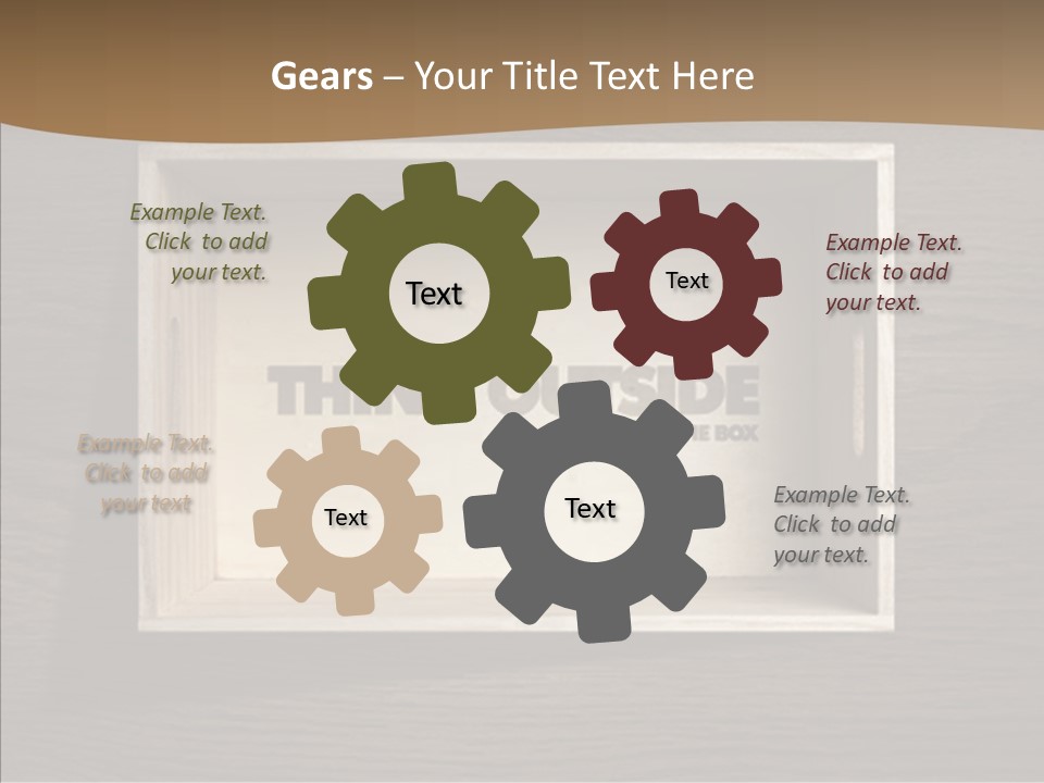 Red Square Calendar PowerPoint Template