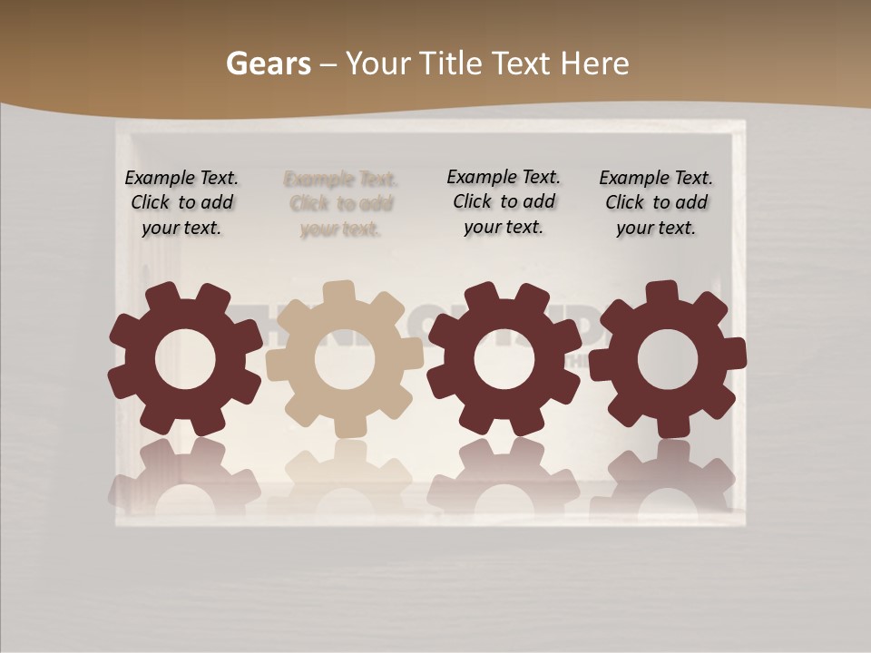 Red Square Calendar PowerPoint Template