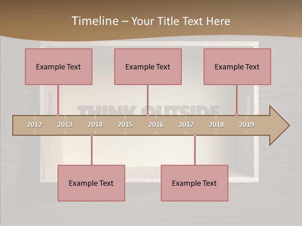Red Square Calendar PowerPoint Template
