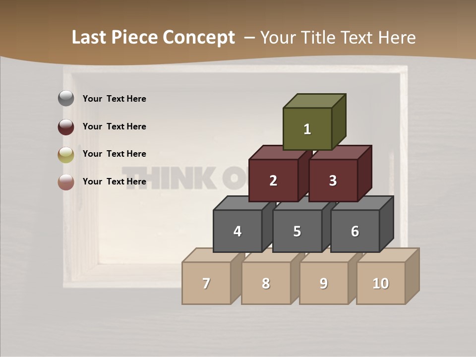 Red Square Calendar PowerPoint Template