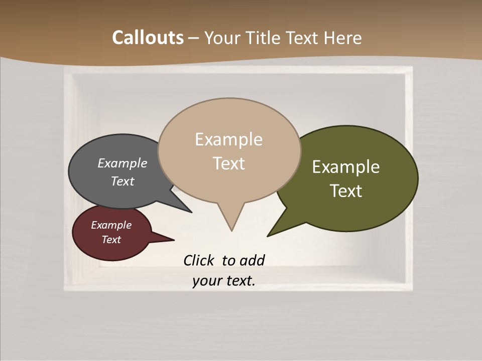 Red Square Calendar PowerPoint Template