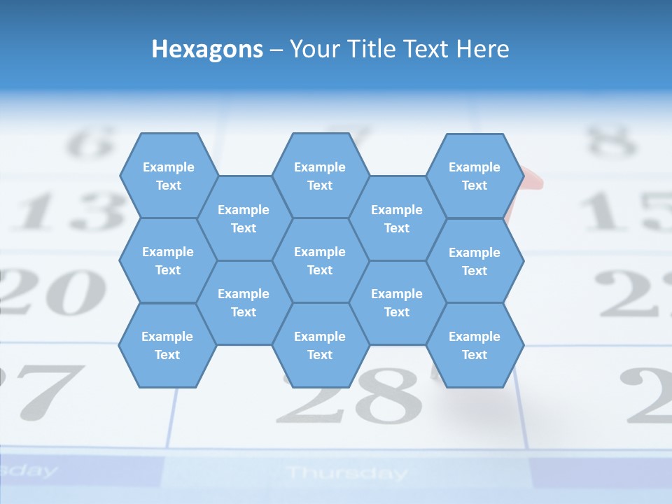 Red Square Calendar PowerPoint Template