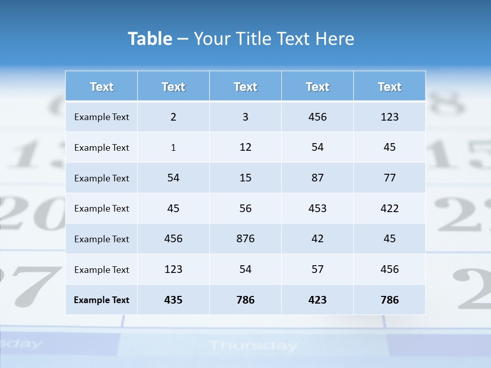 Red Square Calendar PowerPoint Template