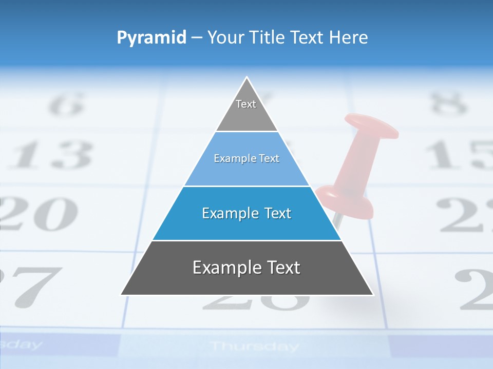 Red Square Calendar PowerPoint Template
