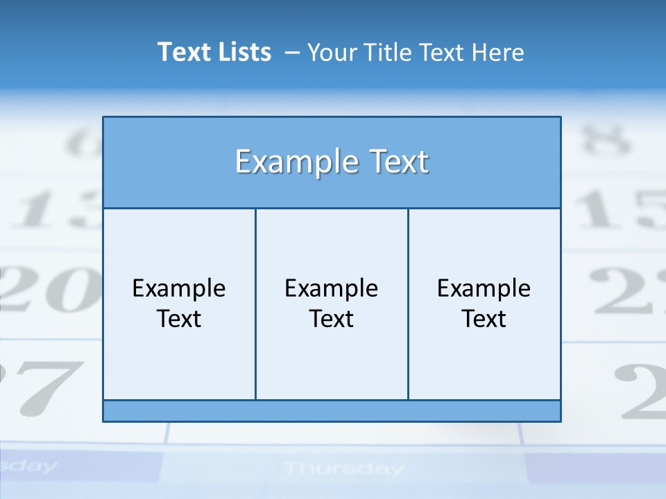 Red Square Calendar PowerPoint Template