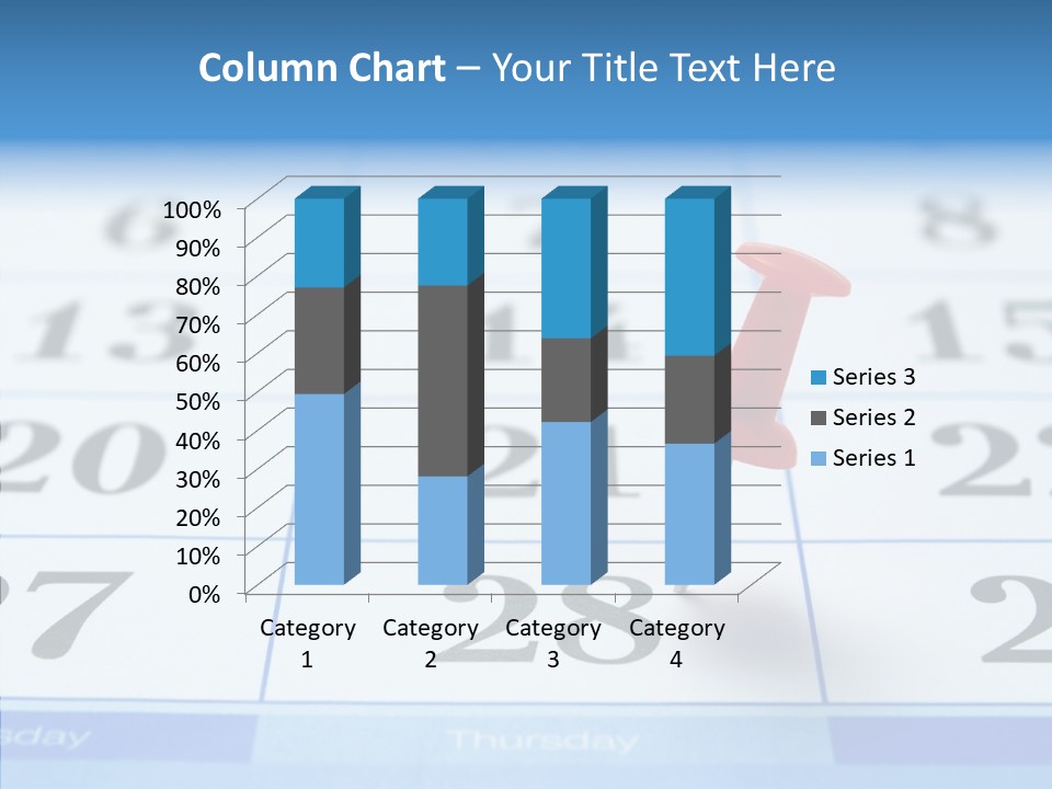 Red Square Calendar PowerPoint Template