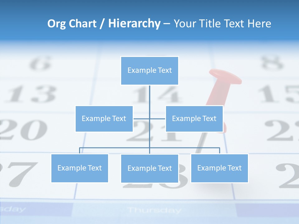 Red Square Calendar PowerPoint Template