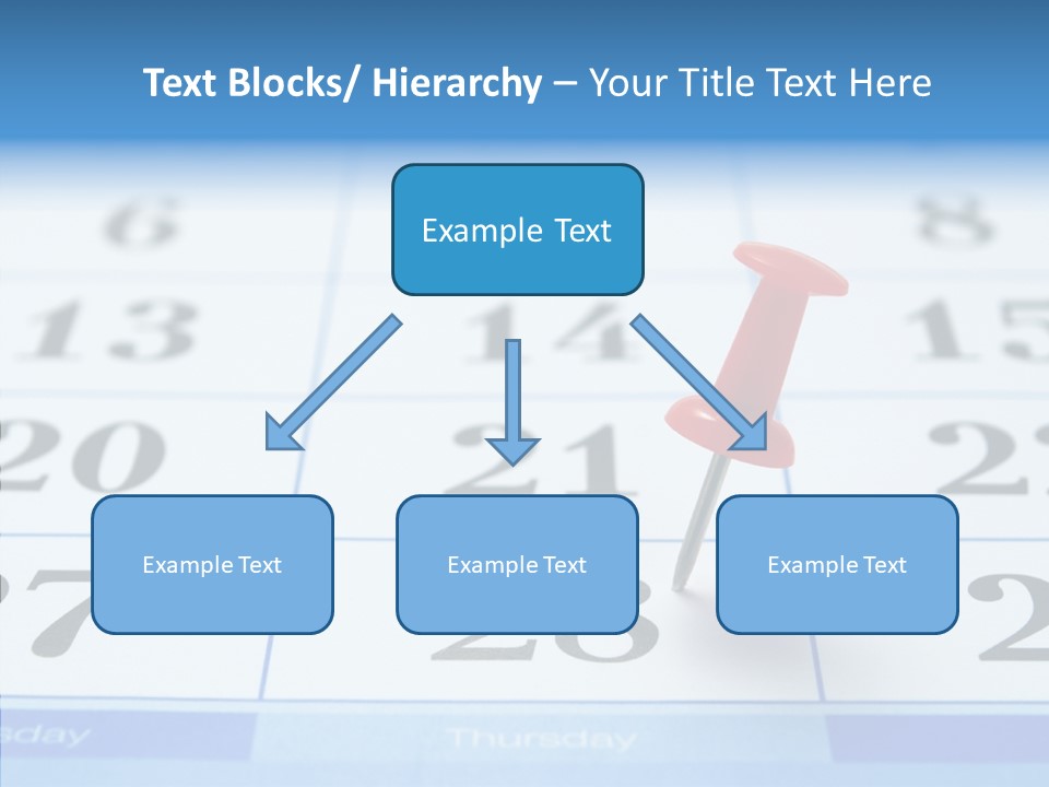 Red Square Calendar PowerPoint Template