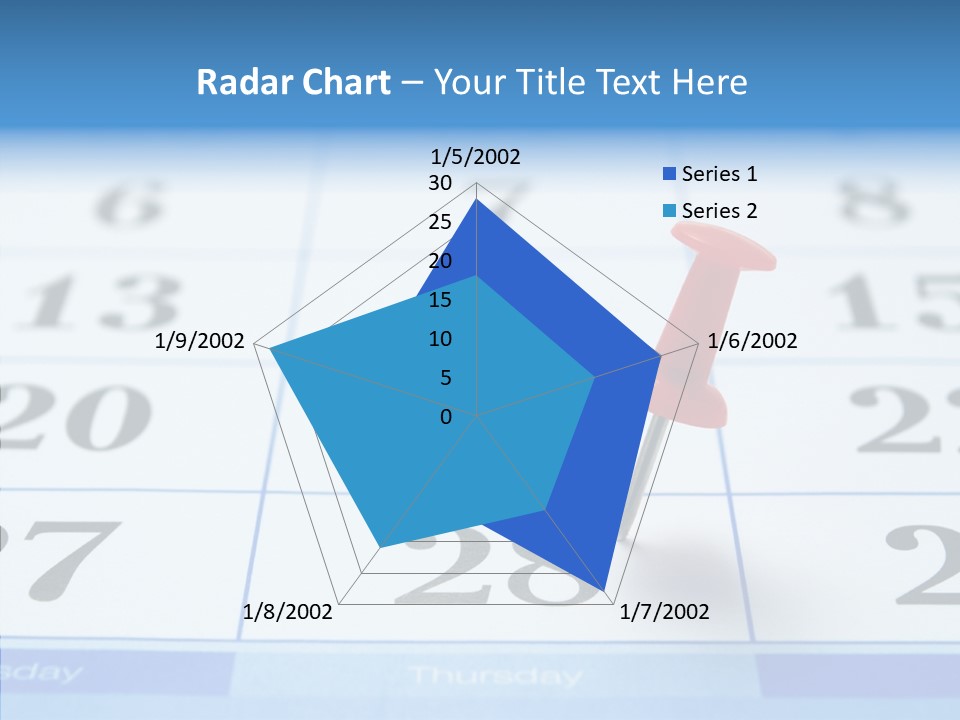 Red Square Calendar PowerPoint Template