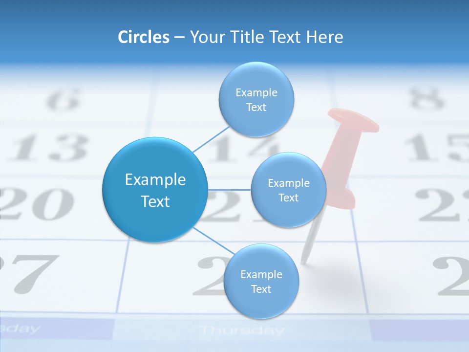 Red Square Calendar PowerPoint Template