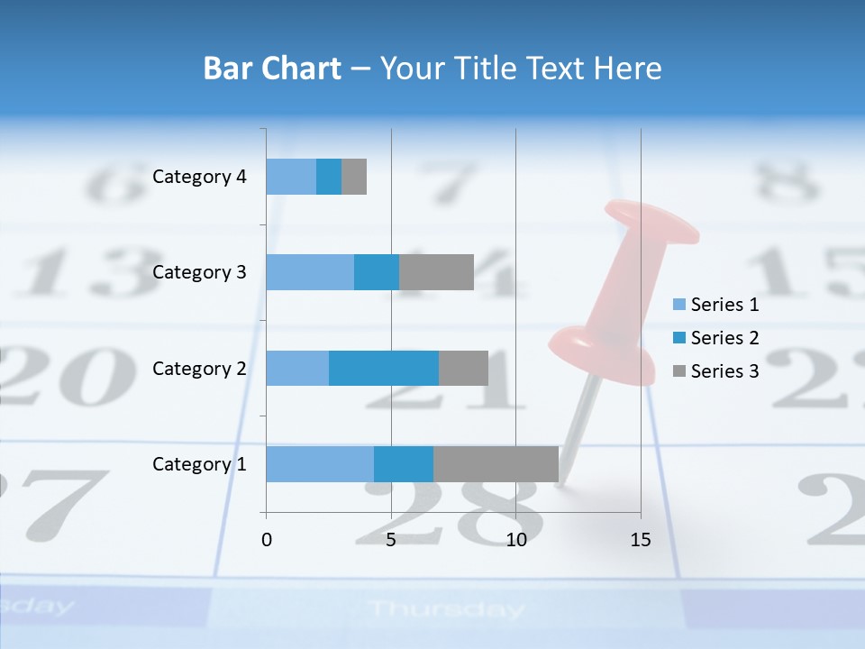 Red Square Calendar PowerPoint Template