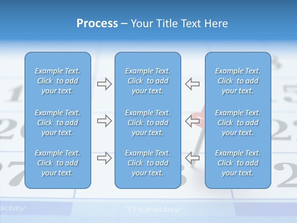 Red Square Calendar PowerPoint Template