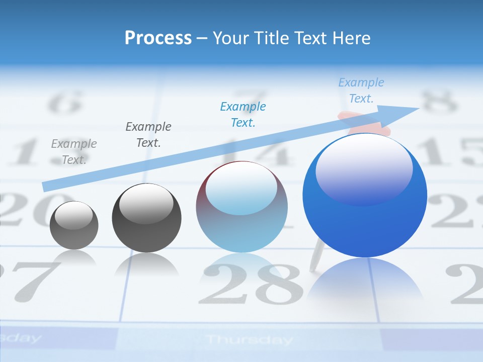 Red Square Calendar PowerPoint Template