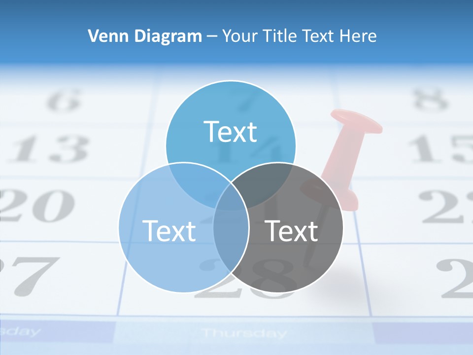 Red Square Calendar PowerPoint Template
