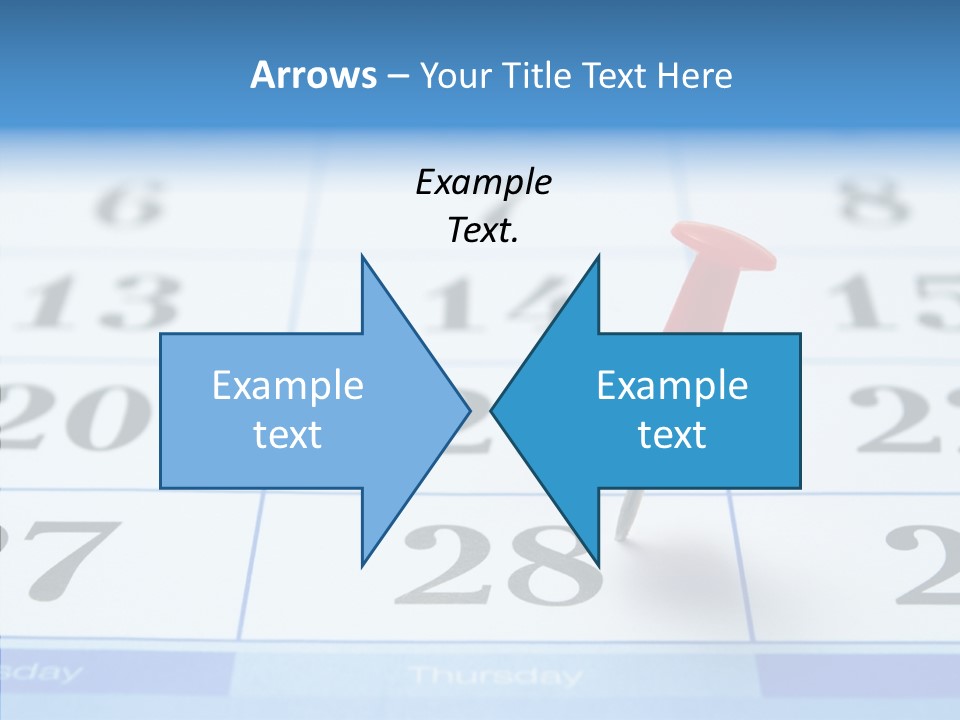 Red Square Calendar PowerPoint Template