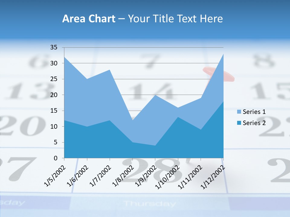 Red Square Calendar PowerPoint Template