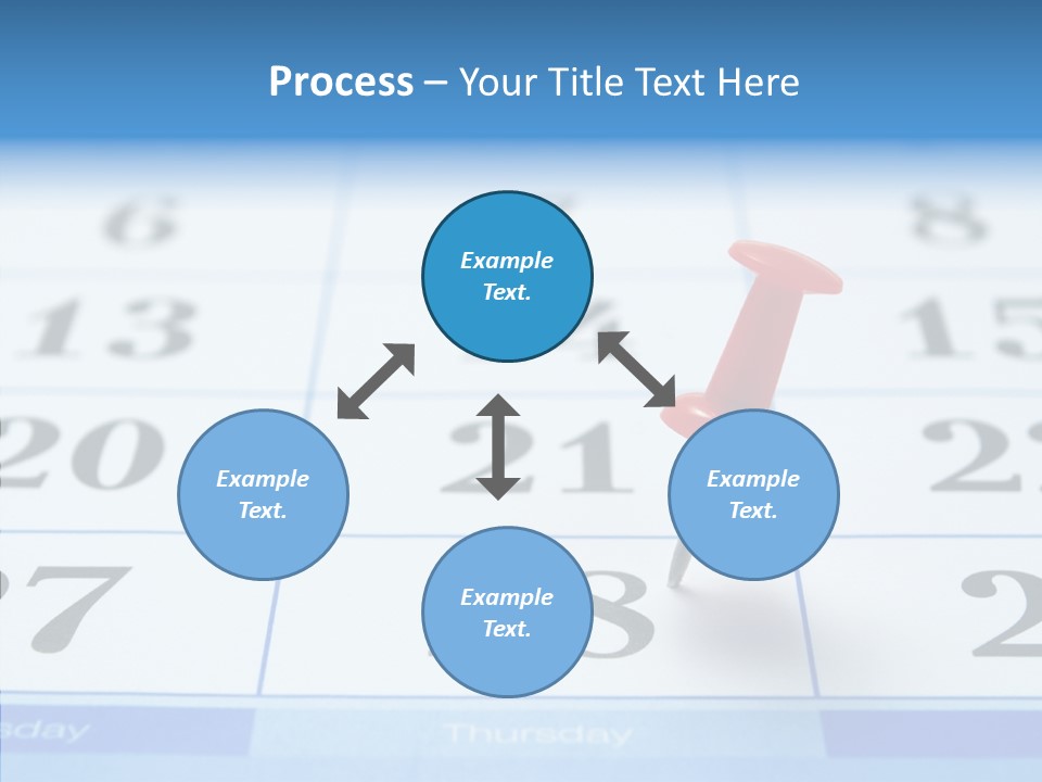 Red Square Calendar PowerPoint Template